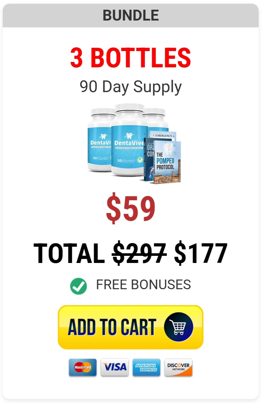 Dentavive 3 Bottle Price